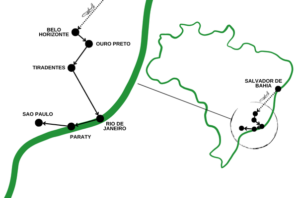 Circuit Sur la Route de l'Or : de Bahia aux Cités Baroques